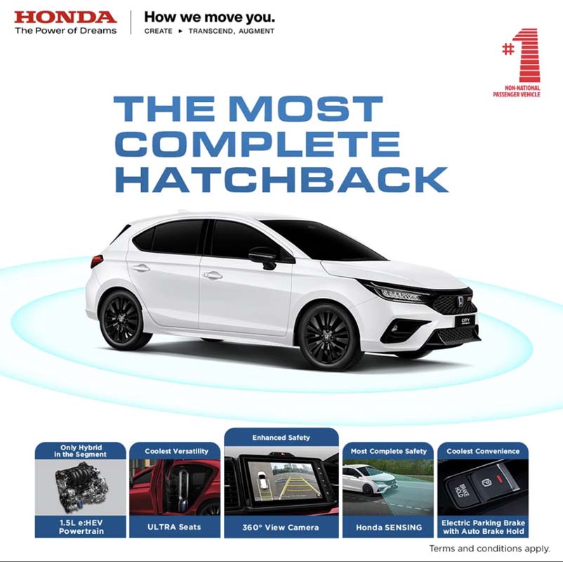 Honda City Hatchback 追加360镜头、仅限RS车型但是售价不变！